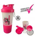 Protein Shaker Blender Bottle Pour Perte de poids Shakes, vinaigrette, aromatisés eau et plus, une bouteille uniques Sport Mixe