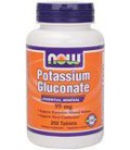 NOW Foods, POTASSIUM GLUCONATE 99mg 250 TABS