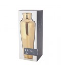 Viski acier inoxydable traditionnelle 25 oz Boisson Cocktail Shaker, plaqué or, Comprend Shaker et Cap