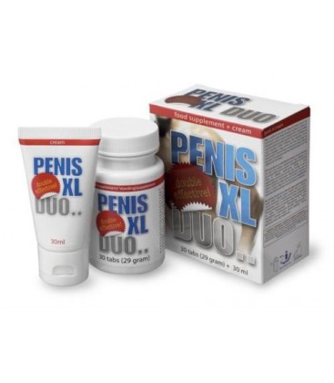 1 jeu de pénis XL érection Comprimés & Cream Duo