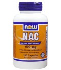 Now Foods NAC 600mg, 100 caps (Pack of 2)
