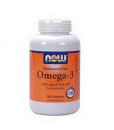 NOW Foods Omega-3 Cholesterol Free, 180 Softgels (Pack of 2)