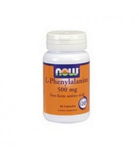 NOW Foods L-phenylalanine, 60 Capsules / 500mg (Pack of 3)
