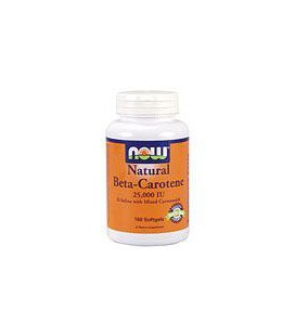 Natural Beta Carotene 25,000 IU 180 Softgels