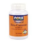 Natural Beta Carotene 25,000 IU 180 Softgels