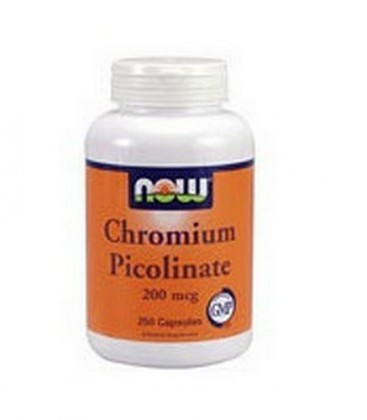 Now Foods Chromium Picolinate 200mcg, 250 Capsules (Pack of 2)