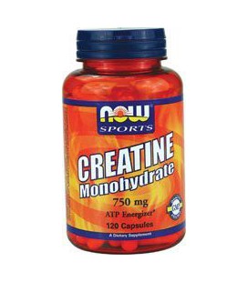 Now Foods Creatine Monohydrate, 120 Caps, 750 mg