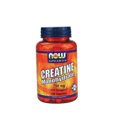 Now Foods Creatine Monohydrate, 120 Caps, 750 mg