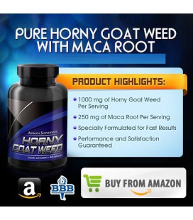 Horny Goat Weed Avec Extrait de racine de maca (60 capsules)
